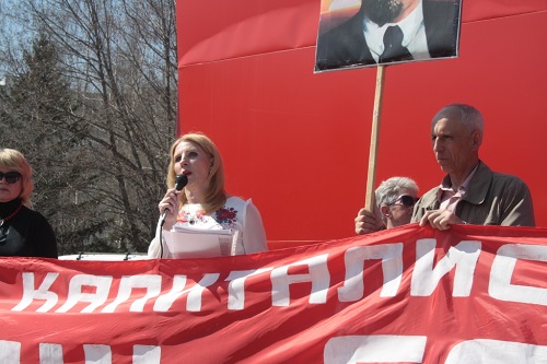 Первомай Набережные Челны, выступление Татьяны Гурьевой